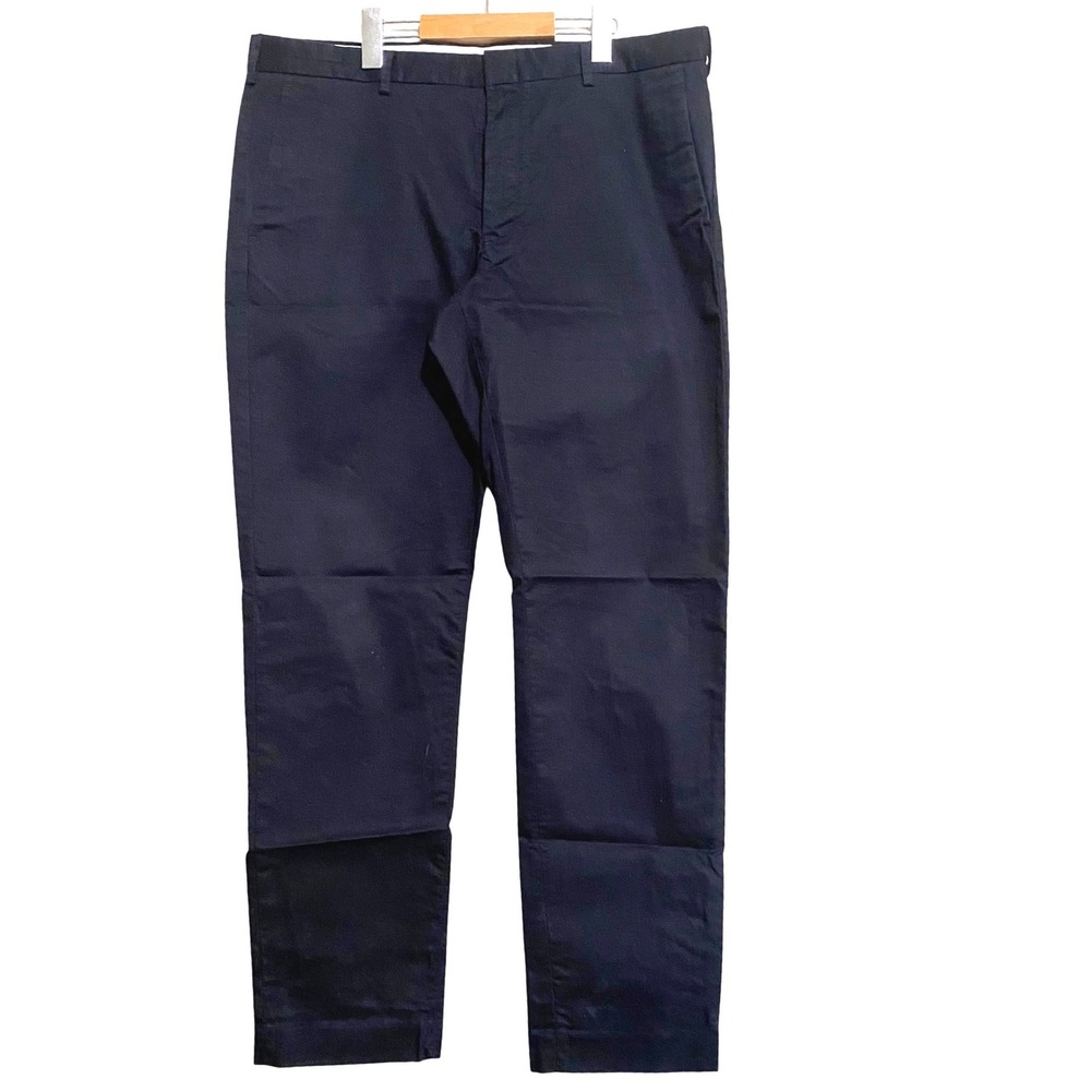 J.Crew Ludlow Slim Fit 3XDRY black Chino Pants Mens 35x32 cotton blend career